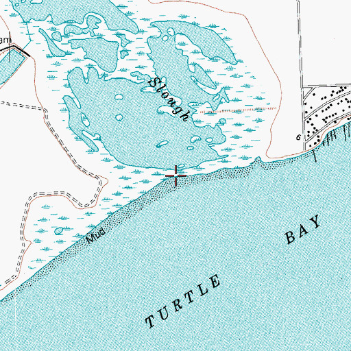 Topographic Map of Buttermilk Slough, TX