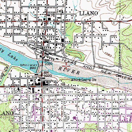 Topographic Map of Buttery Creek, TX