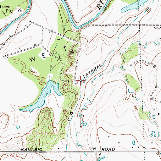 Topographic Map of C G Lateral, TX