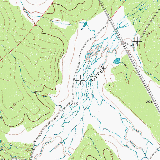 Topographic Map of Caballos Creek, TX