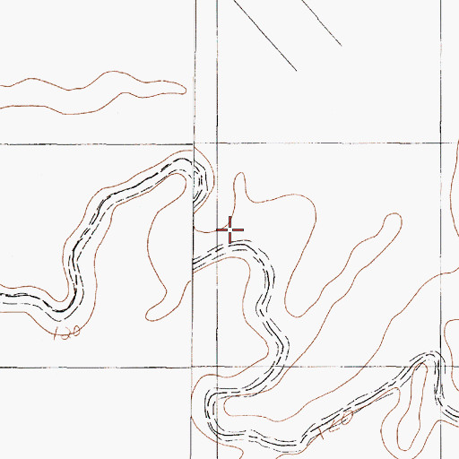 Topographic Map of Cadell Creek, TX