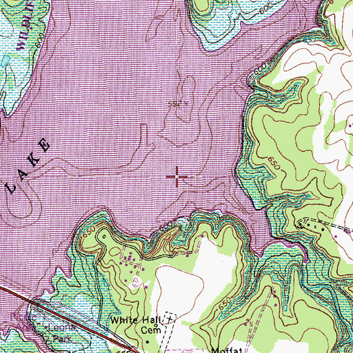 Topographic Map of Kell Branch, TX