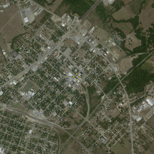 Aerial/Satellite Image of Caldwell, TX