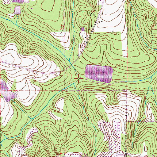 Topographic Map of Indian Camp Creek, AL