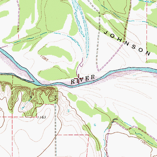 Topographic Map of California Creek, TX