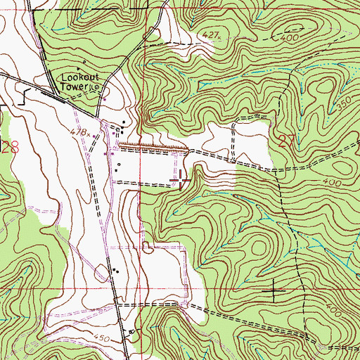 Topographic Map of Jones Store (historical), AL