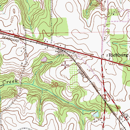 Topographic Map of Kingdom Hall Church, AL