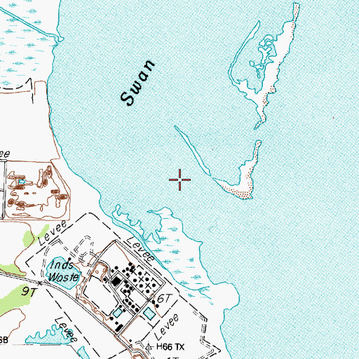 Topographic Map of Campbell Bayou, TX