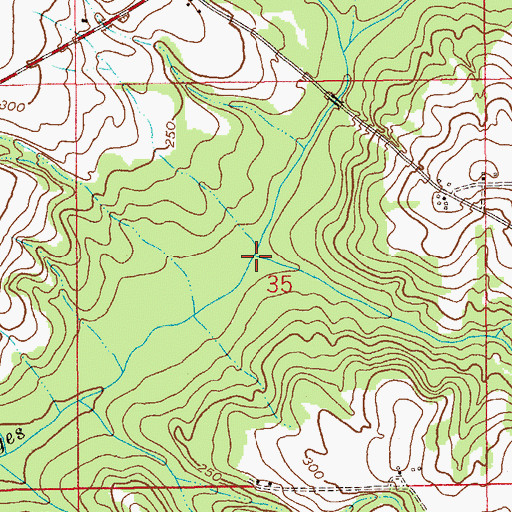 Topographic Map of Long Branch, AL