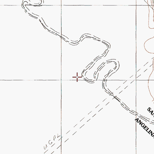 Topographic Map of Caney Creek, TX