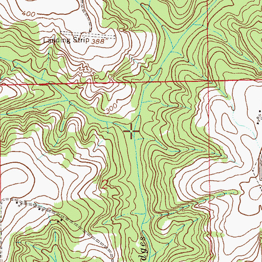 Topographic Map of Martin Spring Branch, AL