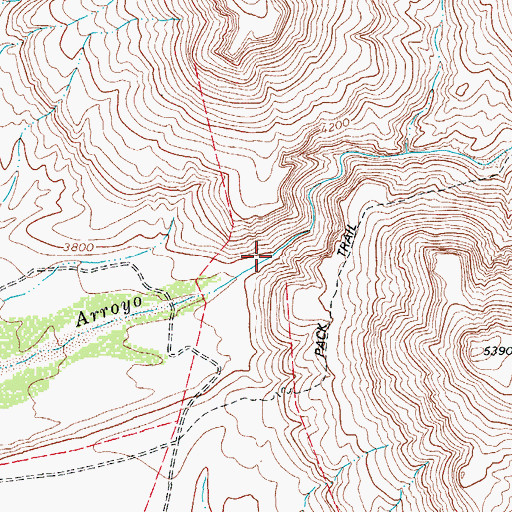 Topographic Map of Caon Tinaja Prieta, TX