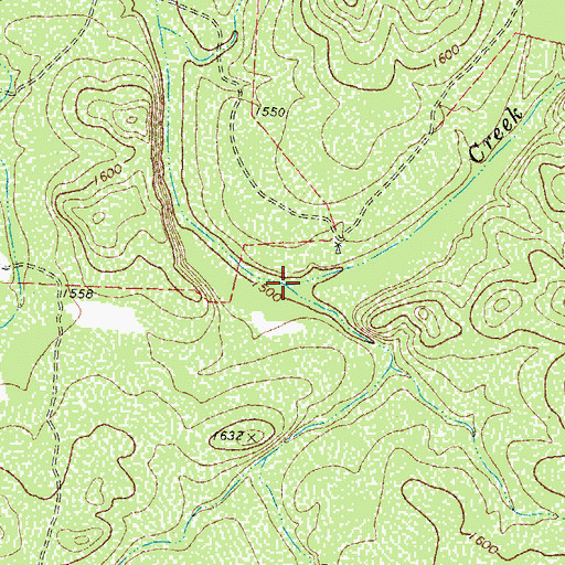 Topographic Map of Carruthers Draw, TX