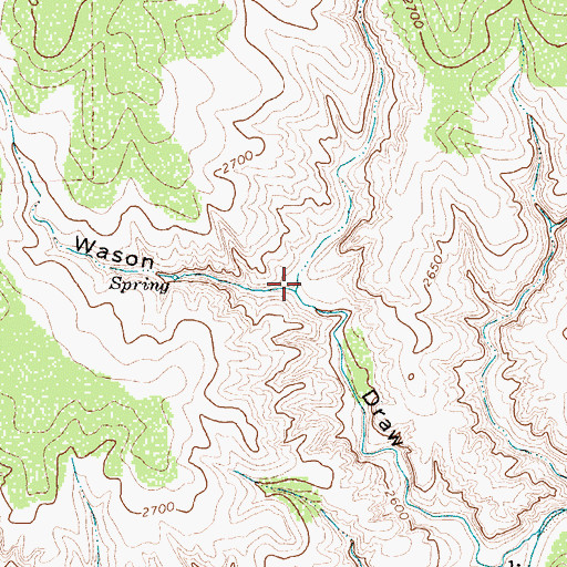 Topographic Map of Carter Draw, TX