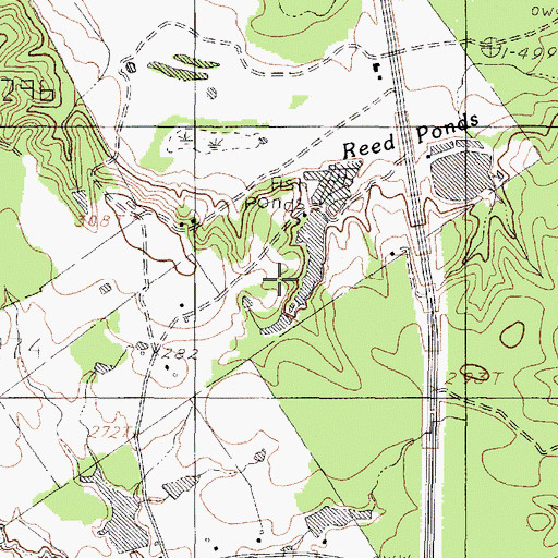 Topographic Map of Carthage Gas Field, TX