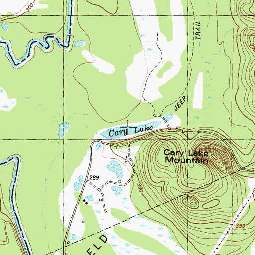 Topographic Map of Cary Lake, TX