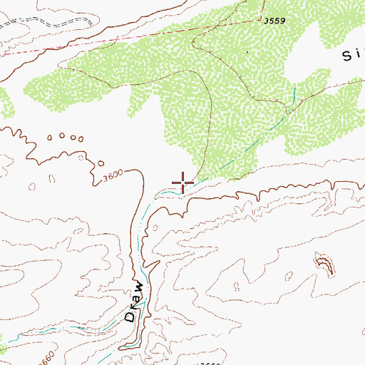 Topographic Map of Castile Draw, TX