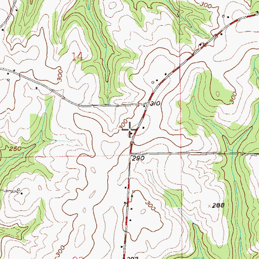 Topographic Map of Nichols School (historical), AL
