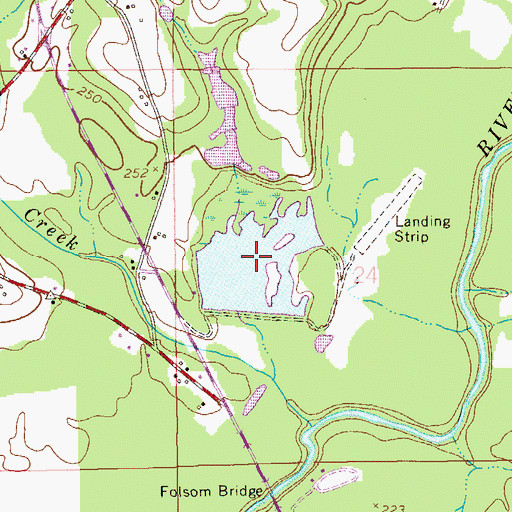 Topographic Map of Nolin Lake, AL