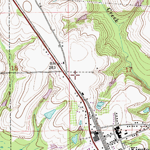 Topographic Map of Pink (historical), AL