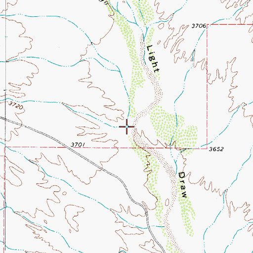 Topographic Map of Cedar Arroyo, TX