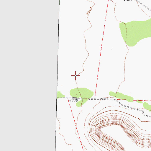 Topographic Map of Cedar Canyon, TX