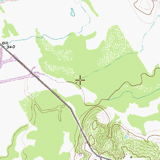 Topographic Map of Cedar Creek, TX
