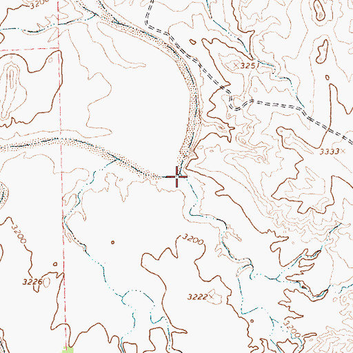 Topographic Map of Cedar Creek, TX