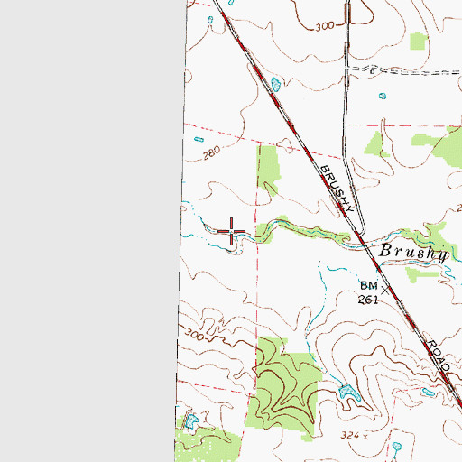 Topographic Map of Cedar Gully, TX