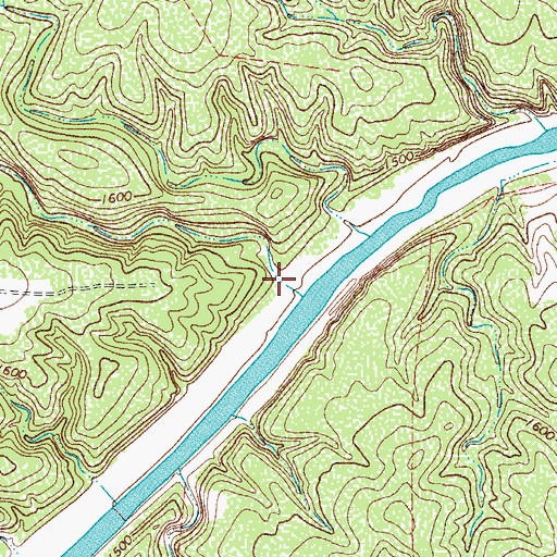 Topographic Map of Cedar Hollow, TX