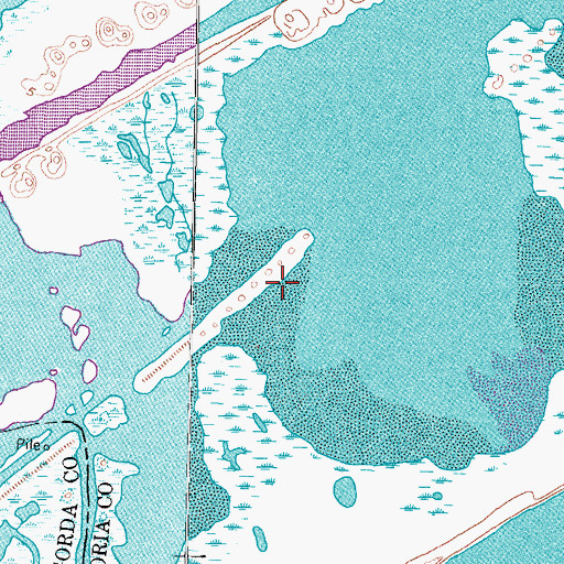 Topographic Map of Cedar Lakes, TX