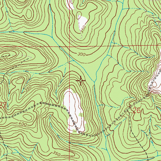 Topographic Map of Shivers Branch, AL