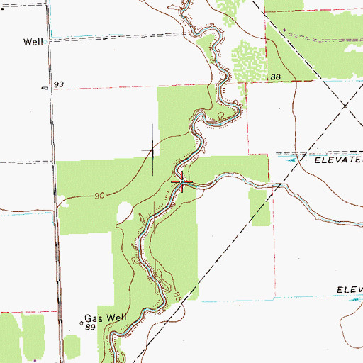 Topographic Map of Chaco Slough, TX