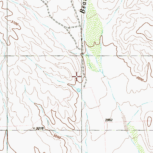 Topographic Map of Chambers Camp, TX