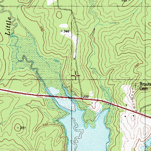 Topographic Map of Chapel B, TX