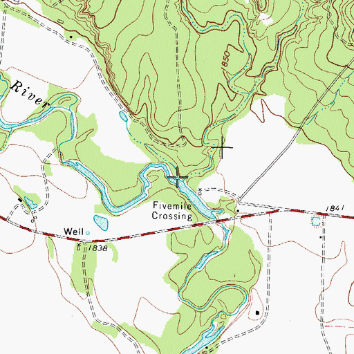Topographic Map of Chapman Draw, TX
