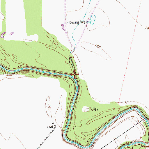 Topographic Map of Charco Creek, TX