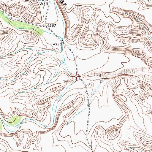 Topographic Map of Cherry Canyon, TX