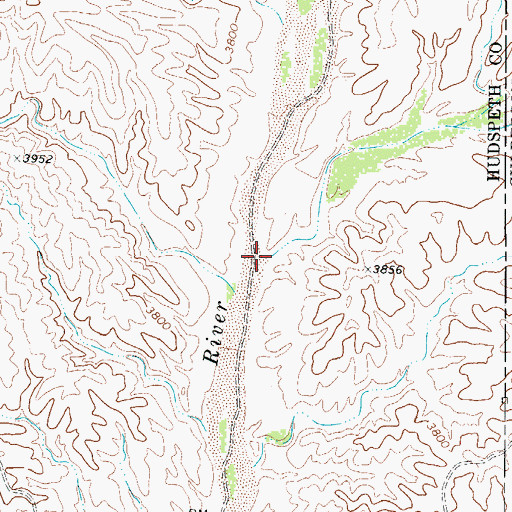Topographic Map of China Canyon, TX