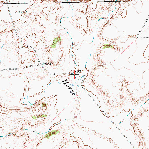 Topographic Map of Chisum Canyon, TX