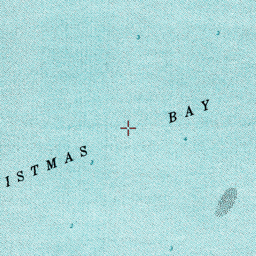 Topographic Map of Christmas Bay, TX
