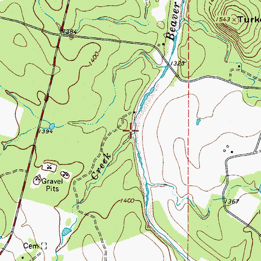 Topographic Map of Church Creek, TX