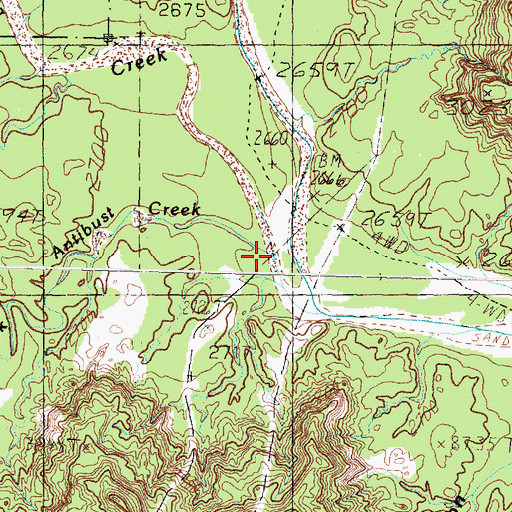 Topographic Map of Cita Creek, TX