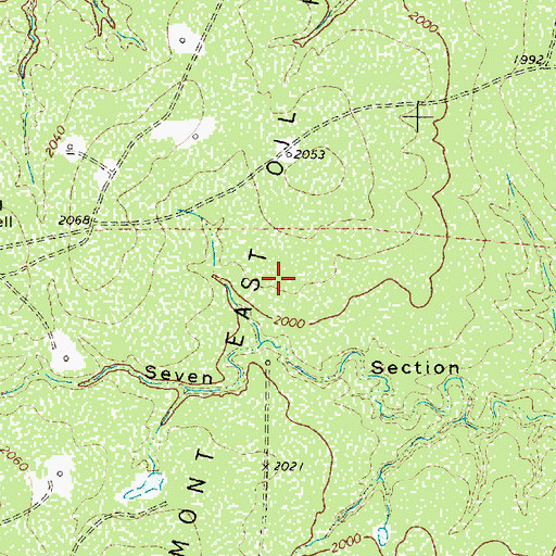 Topographic Map of Clairemont East Oil Field, TX