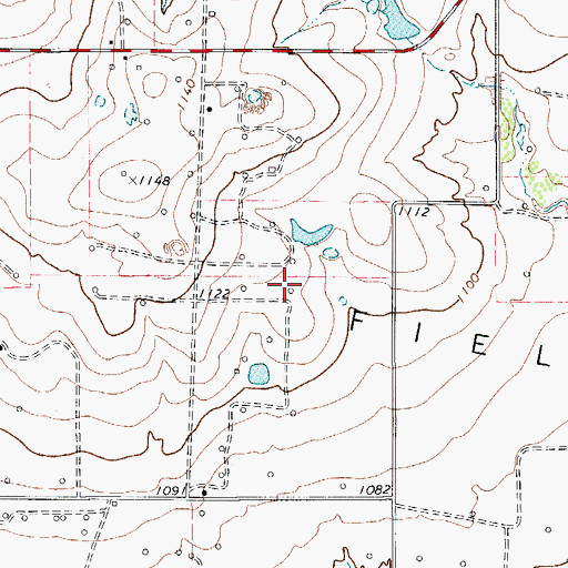 Topographic Map of Clara Oil Field, TX