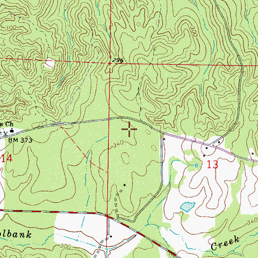Topographic Map of Allen School (historical), AL