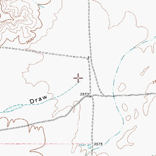 Topographic Map of Clayton Draw, TX