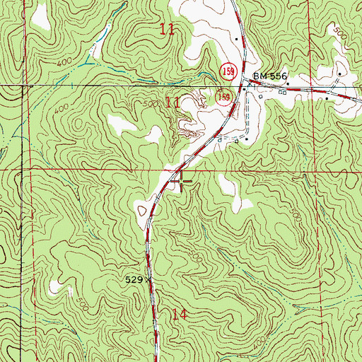 Topographic Map of Arbor Springs School (historical), AL