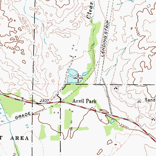 Topographic Map of Clear Creek, TX