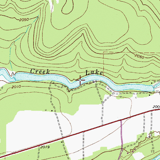 Topographic Map of Clear Creek Lake, TX